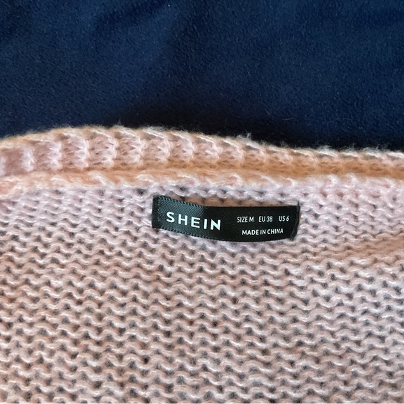 SHEIN Pink Cherry Embroidered Cardigan - Picture 7 of 7